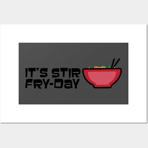 Stir Fry Day Wall Art by christinamedeirosdesigns